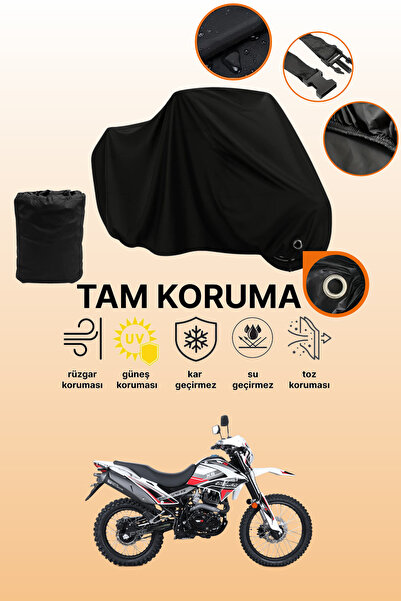 dokaca غطاء دراجة نارية متوافق مع RKS Cross RT250 من Black Lock، غطاء واقي