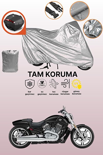 dokaca حقيبة خلفية رمادية متوافقة مع هارلي ديفيدسون VRSC V-Rod Muscle، غطاء و...