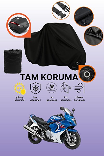 dokaca حقيبة خلفية سوداء وقماش متوافق مع دراجة نارية سوزوكي GSX 650 F