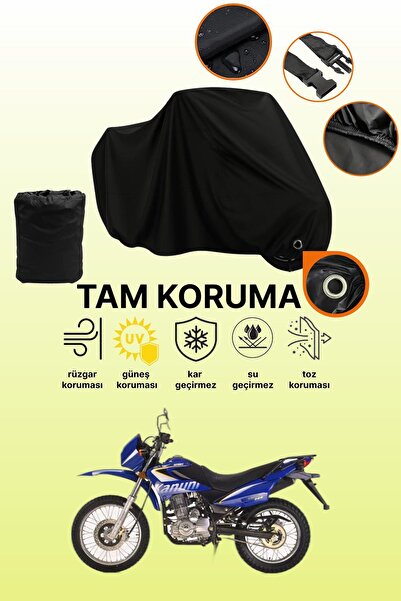 dokaca غطاء دراجة نارية متوافق مع كانوني إندورو 200 من بلاك ليكت، غطاء واقي