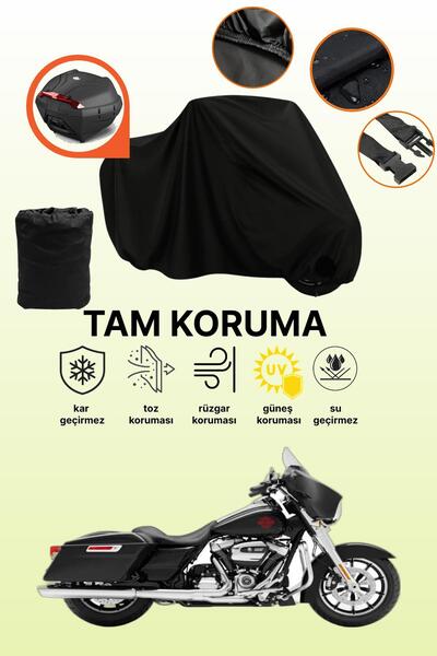 dokaca حقيبة خلفية سوداء متوافقة مع دراجة نارية هارلي ديفيدسون إلكترا جلايد س...