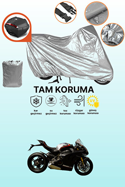 dokaca Gray Rear Bag Compatible Ducati Panigale V4 Sp Compatible Motorcycle T...