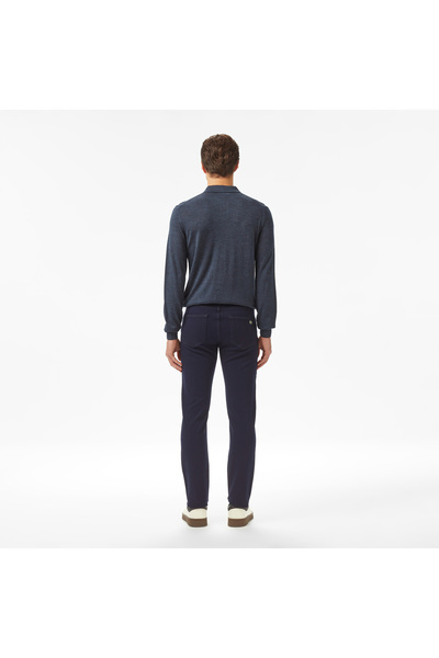 Lacoste Erkek Slim Fit Lacivert Jean Pantolon