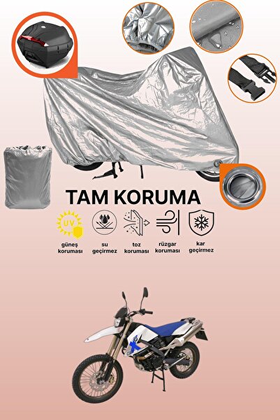 dokaca Gray Lock and Tail Bag Compatible Bmw g 650 X Challenge Compatible Mot...