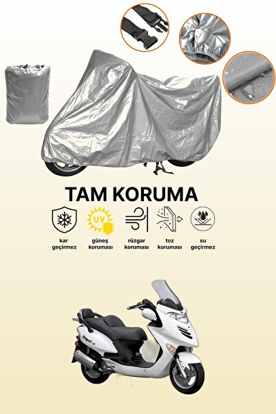 dokaca غطاء دراجة نارية متوافق مع كيمكو جراند دينك 250 باللون الرمادي، غطاء و...