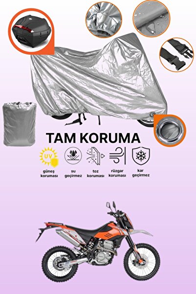 dokaca Gray Lock and Tail Bag Compatible Mondial X-Treme Enduro Compatible Mo...
