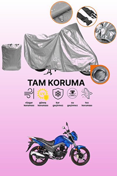 dokaca Gray Lock Compatible Rks Tnt 125 Pro Compatible Motorcycle Cover, Prot...