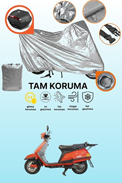 dokaca غطاء حماية رمادي اللون متوافق مع ياماها بيلوجا 125، غطاء حماية للدراجا...