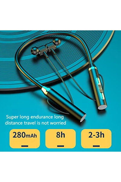 exmy Neckband Wireless Bluetooth In-ear Sport Headphones — Noise-canceling, Sweatproof, Fast Ch