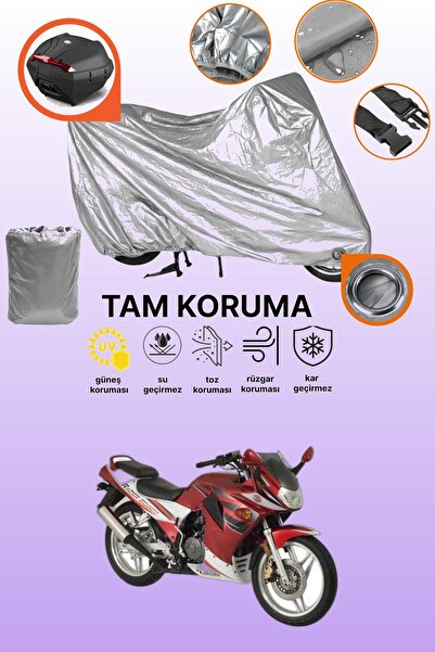 dokaca Gray Lock and Tail Bag Compatible Kanuni Racer 200 Compatible Motorcyc...