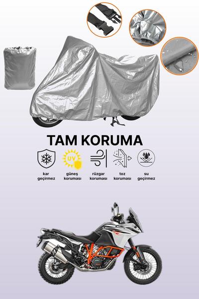 dokaca حقيبة خلفية رمادية اللون وقفل غير متوافقان مع KTM 1090 Adventure R، قم...