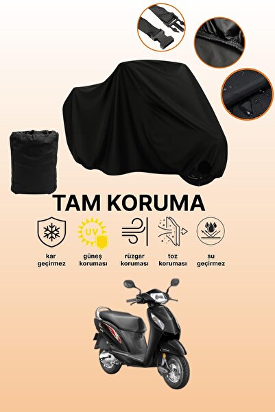 dokaca غطاء محرك متوافق مع هوندا أكتيفا 110 باللون الأسود، غطاء واقي، غطاء در...