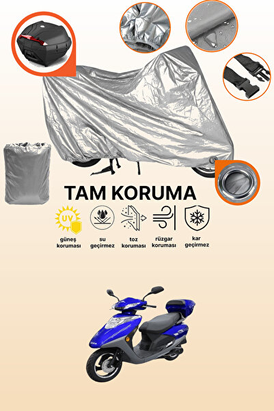 dokaca غطاء حماية رمادي اللون متوافق مع كينج موتور سبيكا 100، غطاء حماية للدر...