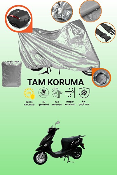 dokaca Gray Lock and Tail Bag Compatible Mondial 100 Loyal Compatible Motorcy...