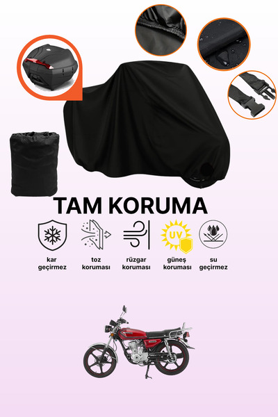 dokaca Black Rear Bag Compatible Mondial 50 Uag Compatible Motorcycle Canvas,...