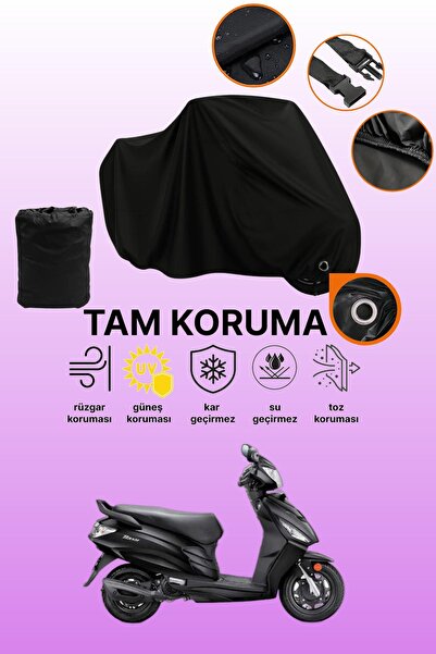 dokaca غطاء دراجة نارية متوافق مع هيرو داش VX 110 من بلاك ليكت، غطاء واقي