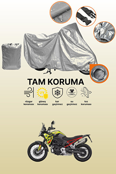 dokaca غطاء محرك متوافق مع BMW F 900 GS، غطاء واقي متوافق مع اللون الرمادي