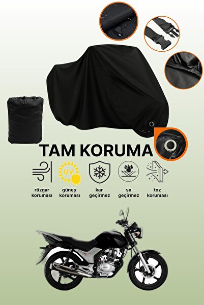 dokaca غطاء دراجة نارية متوافق مع هوندا CB 125E من Black Lock، غطاء واقي