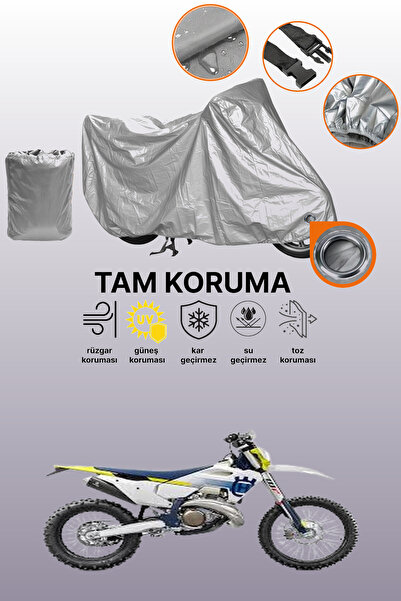 dokaca غطاء محرك متوافق مع Husqvarna TE 250 متوافق مع القفل الرمادي