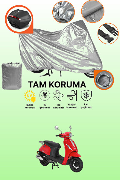 dokaca غطاء حماية رمادي اللون متوافق مع كانوني ترودون XS 125، غطاء حماية للدر...