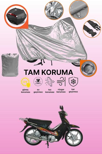 dokaca Gray Lock and Tail Bag Compatible Mondial 100 Ukh Compatible Motorcycl...