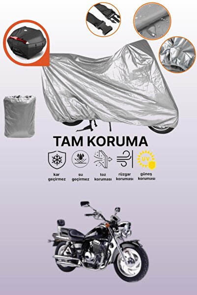 dokaca Gray Rear Bag Compatible with Kanuni Seyhan 251C Compatible Motorcycle...