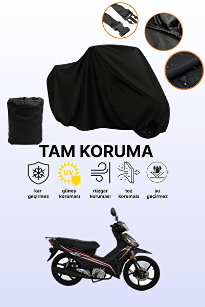 dokaca حقيبة خلفية سوداء وقماش متوافق مع دراجة نارية كوبا ريز 100