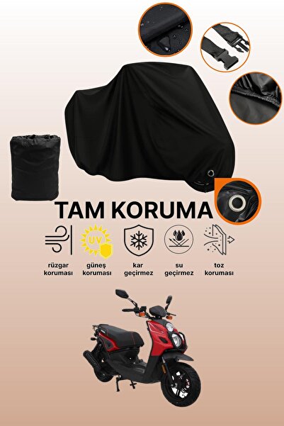 dokaca Black Lock Compatible Mondial 150 Argent Compatible Motorcycle Tarpaul...