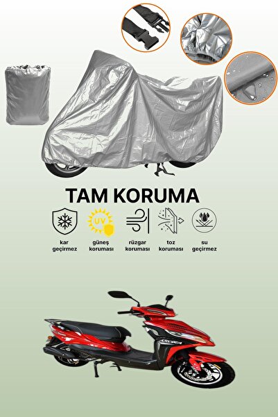 dokaca غطاء دراجة نارية متوافق مع Gray Arora Verano AR 125-25، غطاء واقي، غطا...
