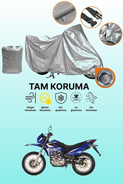 dokaca Gray Lock Compatible Kanuni Enduro 200 Compatible Motorcycle Cover, Pr...