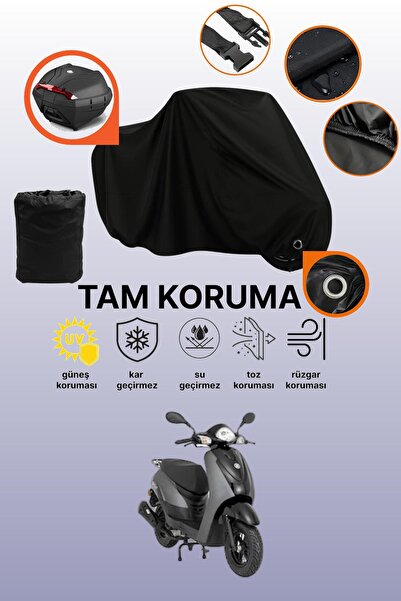 dokaca Black Lock and Tail Bag Compatible Mondial 50 Beestreet Compatible Mot...