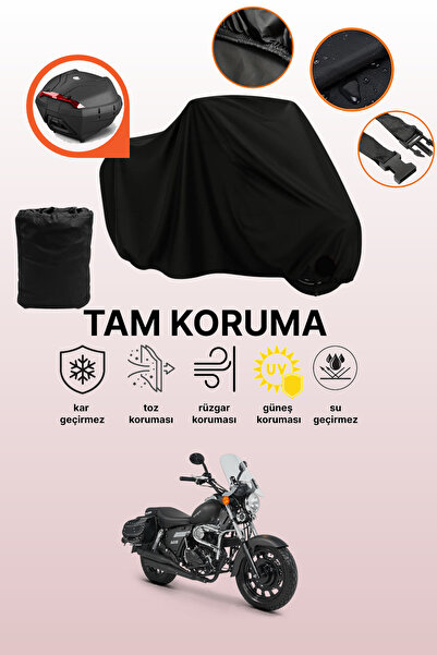 dokaca حقيبة خلفية سوداء متوافقة مع قماش دراجة نارية Kuba Superlight 125، غطا...