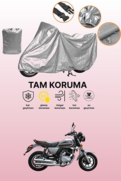 dokaca غطاء دراجة نارية متوافق مع يوكي سكرام 170 باللون الرمادي، غطاء واقي، غ...