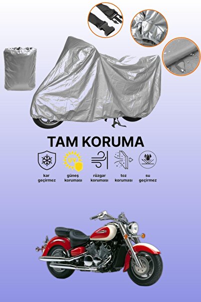 dokaca غطاء دراجة نارية متوافق مع ياماها رويال ستار XVZ 1300 باللون الرمادي، ...