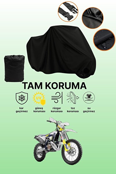 dokaca حقيبة خلفية سوداء وقماش دراجة نارية متوافق مع Husqvarna TE 300