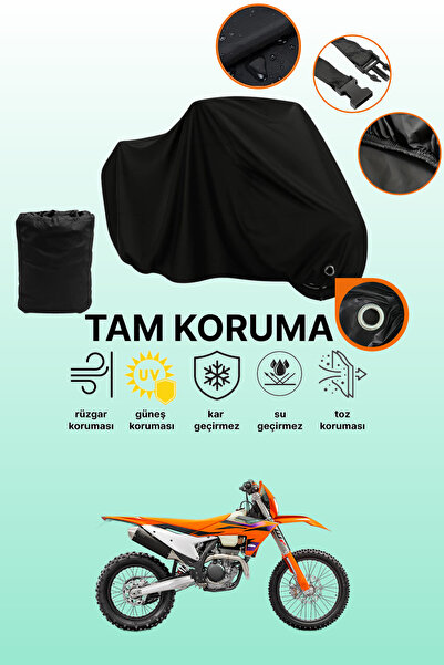 dokaca قماش دراجة نارية متوافق مع KTM 250 EXC متوافق مع القفل الأسود