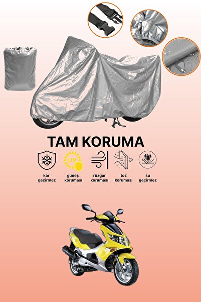 dokaca غطاء دراجة نارية رمادي متوافق مع كانوني بوبكات 150، غطاء واقي، غطاء لل...