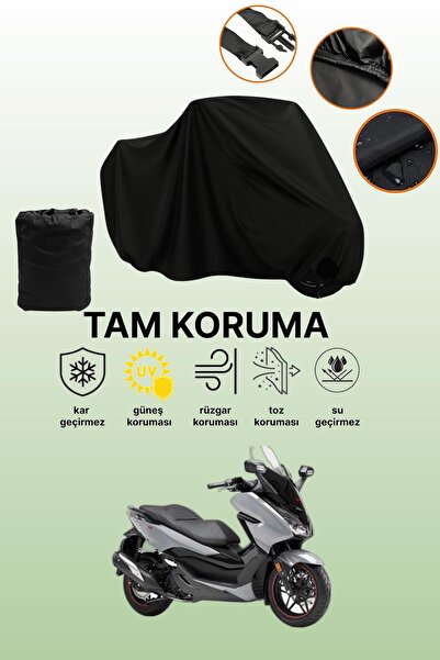 dokaca غطاء محرك متوافق مع هوندا فورزا 750 باللون الأسود، غطاء واقي، غطاء للد...