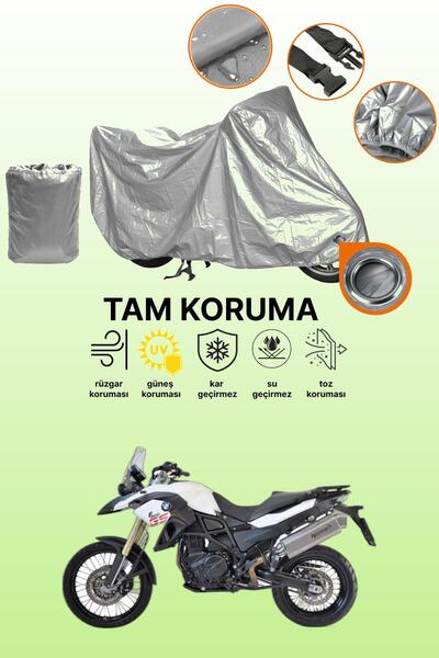 dokaca Grey Lock Compatible Bmw F 800 Gs Compatible Motorcycle Tarpaulin, Pro...