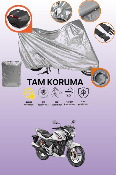 dokaca حقيبة خلفية رمادية اللون ومتوافقة مع قماش دراجة نارية متوافق مع هيرو ت...