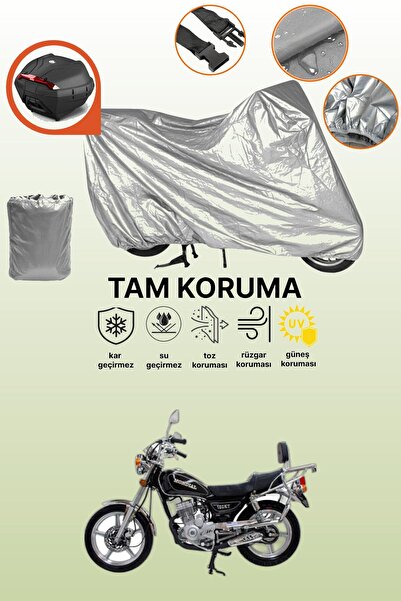 dokaca Gray Rear Bag Compatible Mondial 150 Kt Compatible Motorcycle Cover, P...