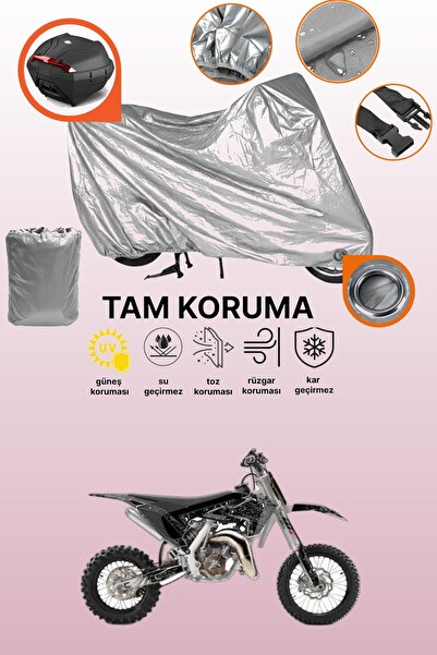 dokaca Gray Lock and Tail Bag Compatible Husqvarna Tc 65 Compatible Motorcycl...