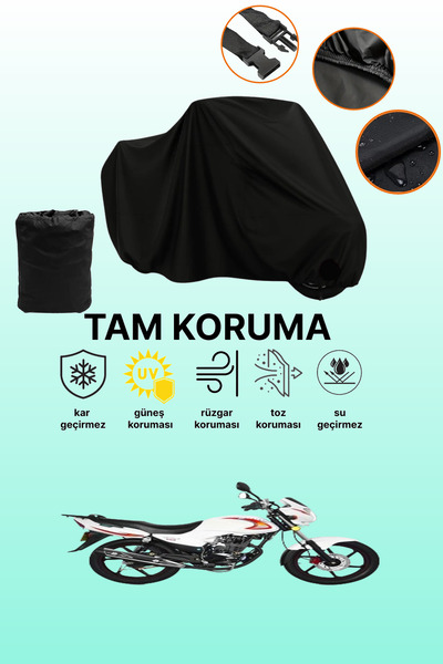 dokaca غطاء محرك متوافق مع يوكي YK 150-G أسود اللون، غطاء واقي، غطاء للدراجات...