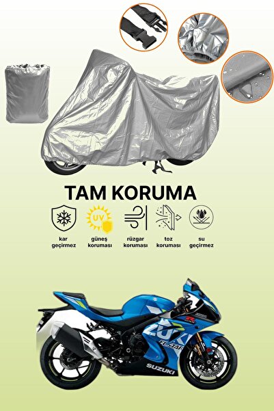 dokaca غطاء دراجة نارية متوافق مع سوزوكي GSX-R 1000 باللون الرمادي، غطاء واقي...