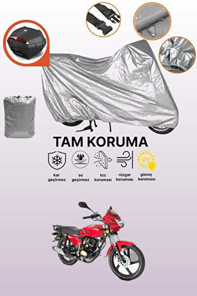 dokaca حقيبة خلفية رمادية متوافقة مع كانوني بريتون SL 125، غطاء واقي للدراجة ...