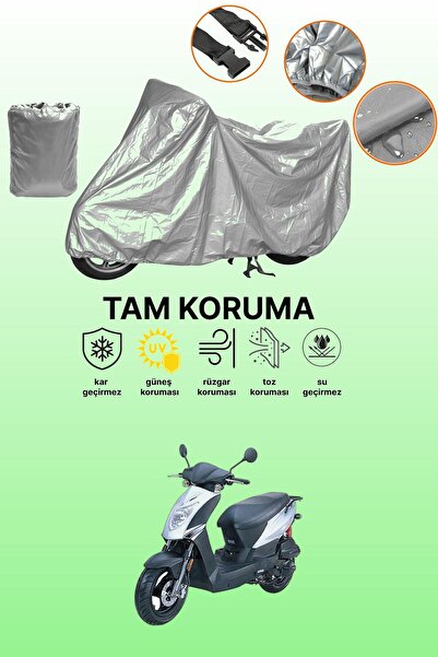 dokaca غطاء دراجة نارية رمادي متوافق مع كيمكو أجيليتي كاري 125i، غطاء واقي، غ...