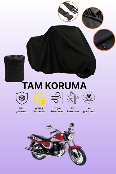 dokaca Black Kanuni Seyhan 301 Compatible Motorcycle Cover, Protective Cover,...