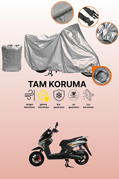 dokaca Gray Lock Compatible Altai F1Max Pro 125 Compatible Motorcycle Cover, ...