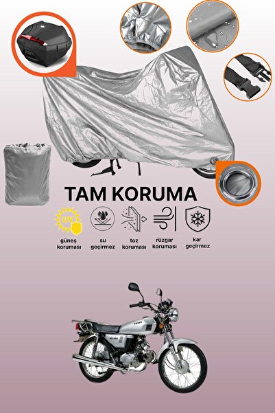 dokaca Gray Rear Bag and Lock Compatible Kanuni Bs 100 Compatible Motorcycle ...