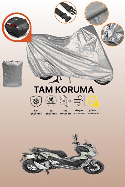 dokaca حقيبة خلفية رمادية متوافقة مع مونديال 250 ريسيفو، غطاء محرك متوافق، غط...